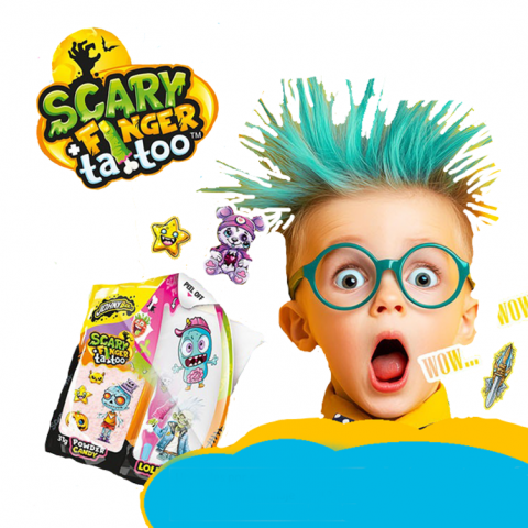 JOHNY BEE SCARY FINGER + TATTOO 12 UN