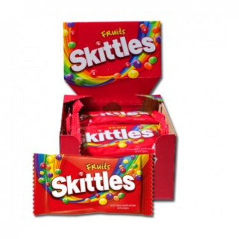 SKITTLES FRUTA C/14 UN 38 G