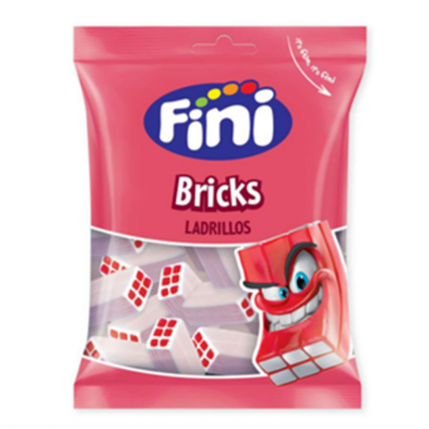 GOMAS FINI TIJOLOS NATA MORANGO 12X90G