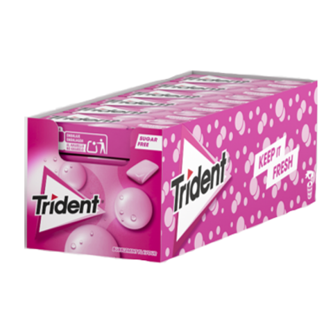 PASTILHAS TRIDENT BUBBLEMINT 24X14,5G