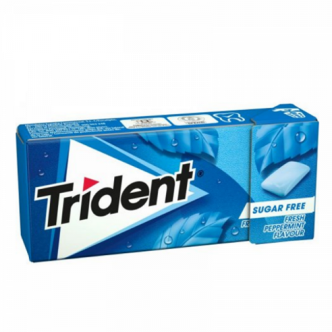 PASTILHAS TRIDENT FRESH MENTA 24 UN