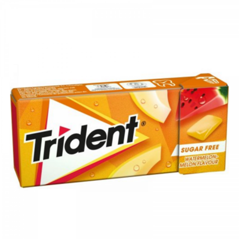 PASTILHAS TRIDENT FRESH MELAO / MELANCIA 24 UN