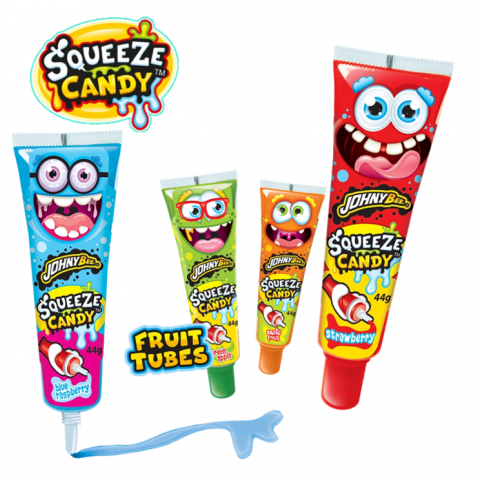 JOHNY BEE SQUEEZE CANDY TUBO 16 UN