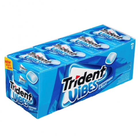 TRIDENT VIBES PEPPERMINT CLUTCH 16X21g
